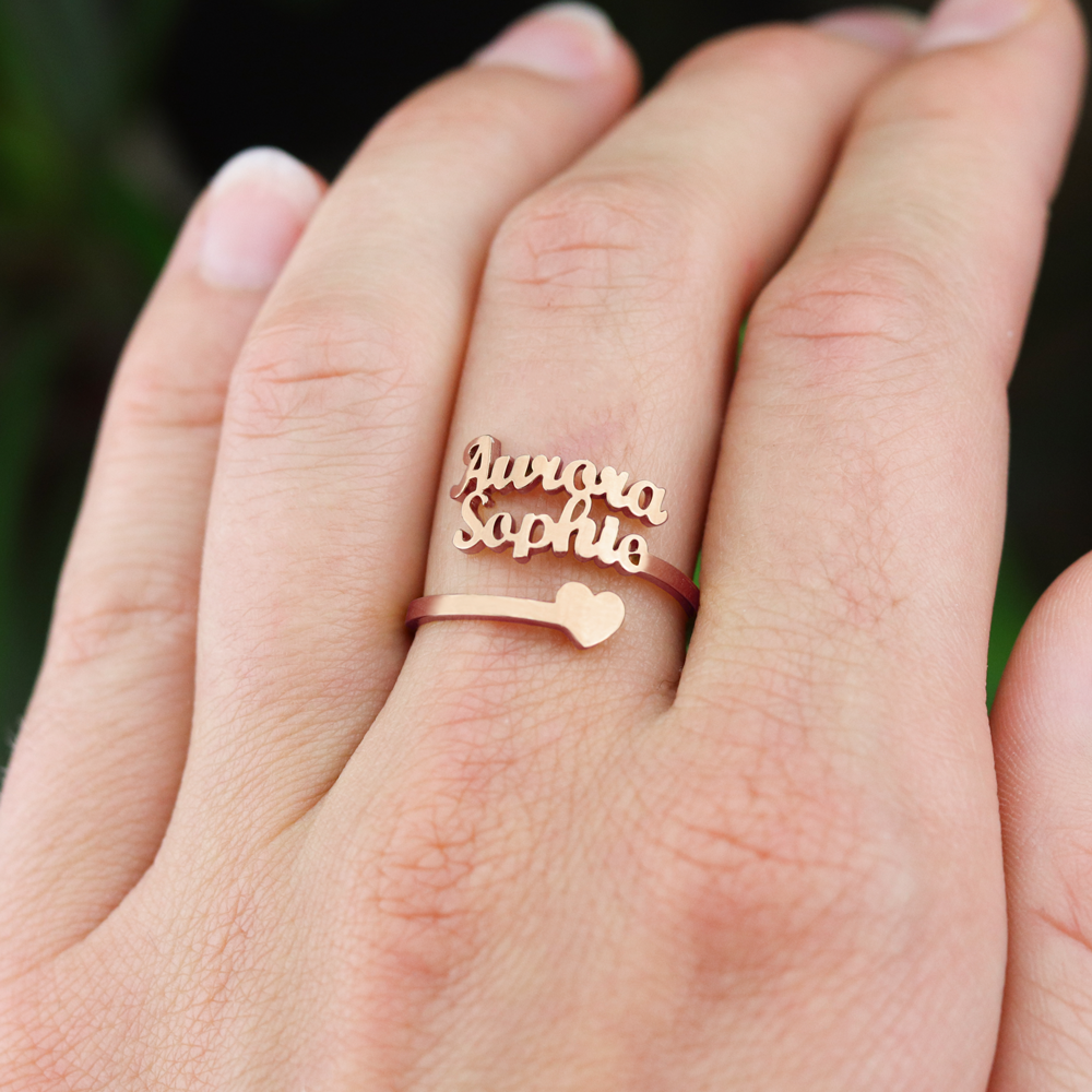 Luxe Custom 3 Namen Ring
