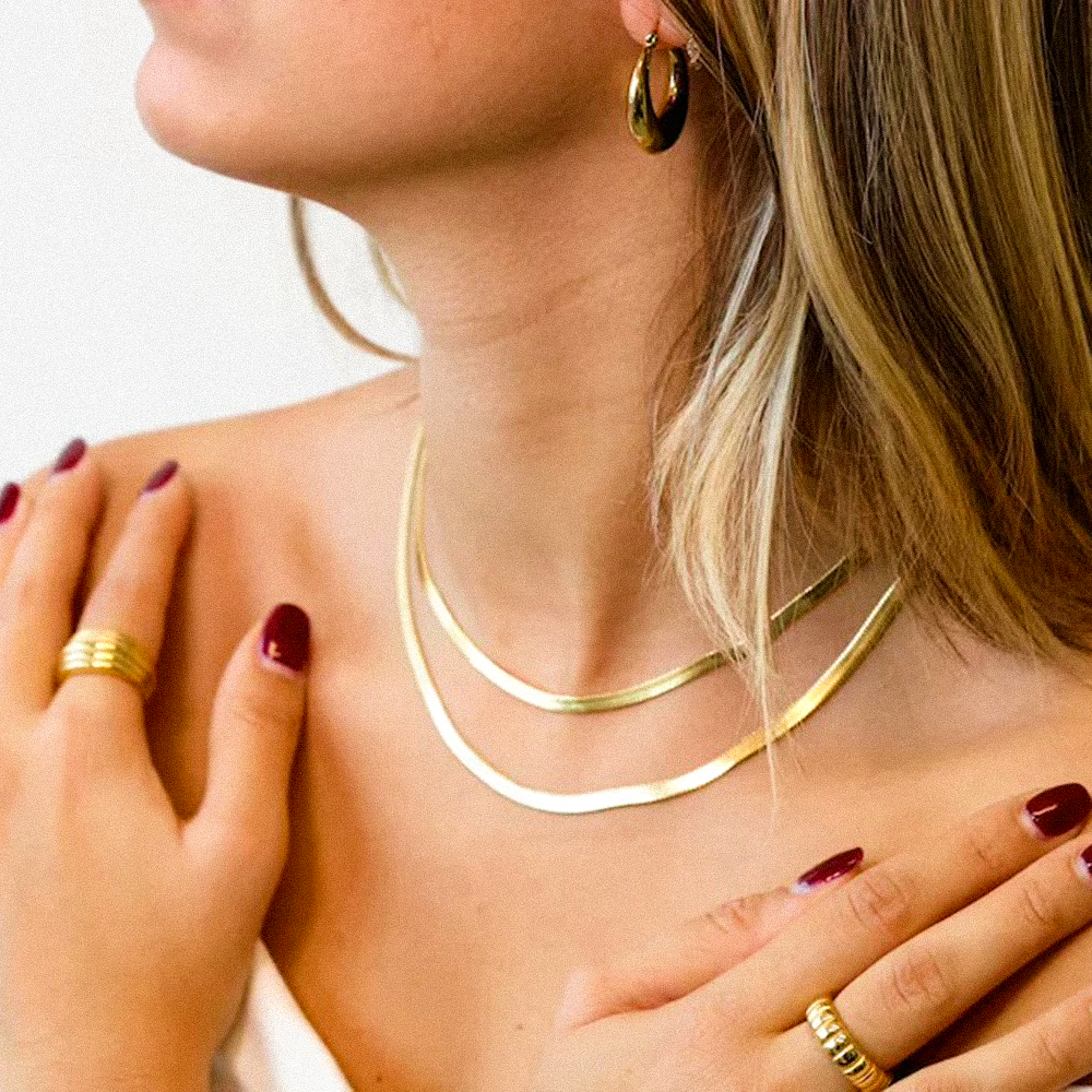 Trendy visgraatketting