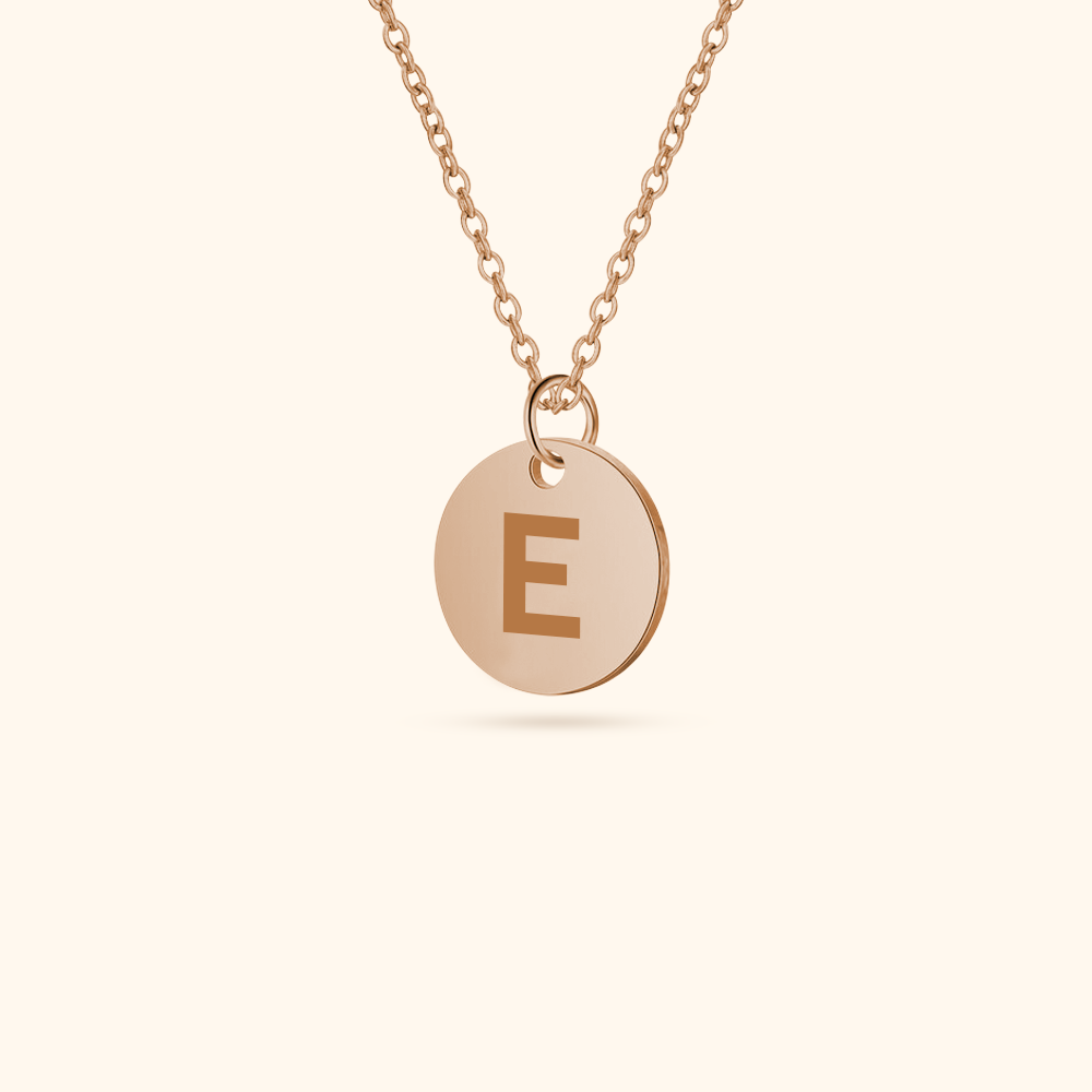 Luxe Initialen Munt Ketting