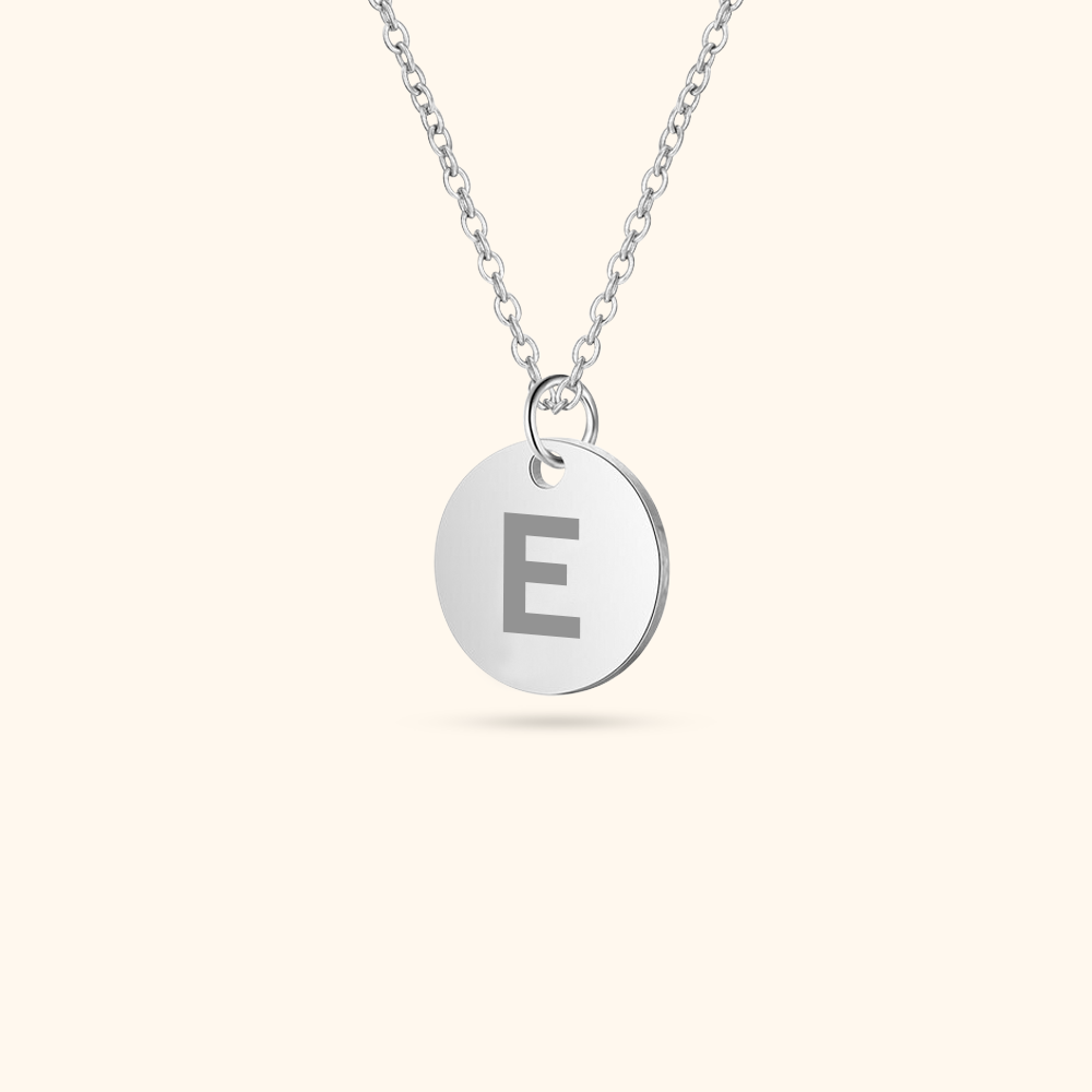 Luxe Initialen Munt Ketting