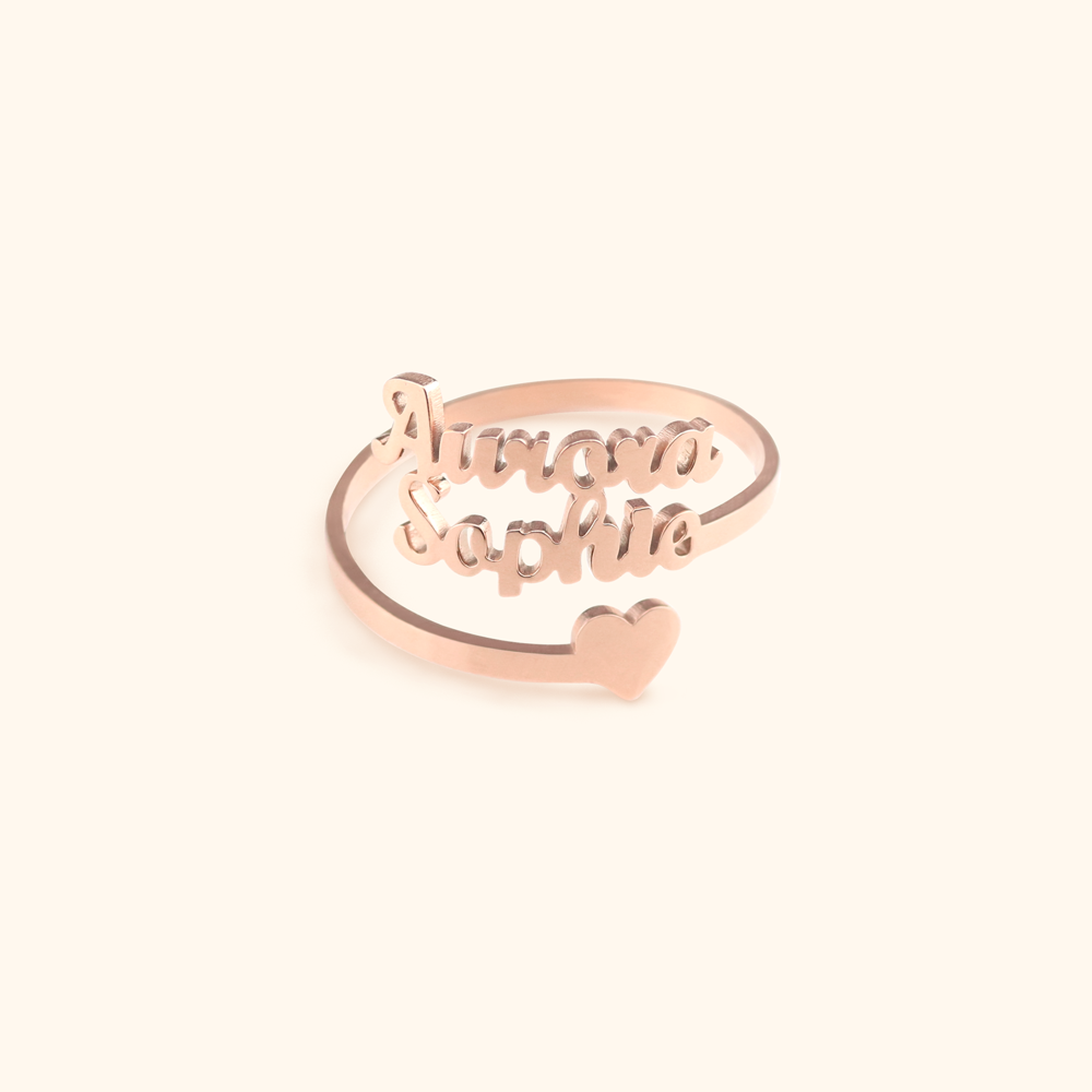 Luxe Custom 3 Namen Ring
