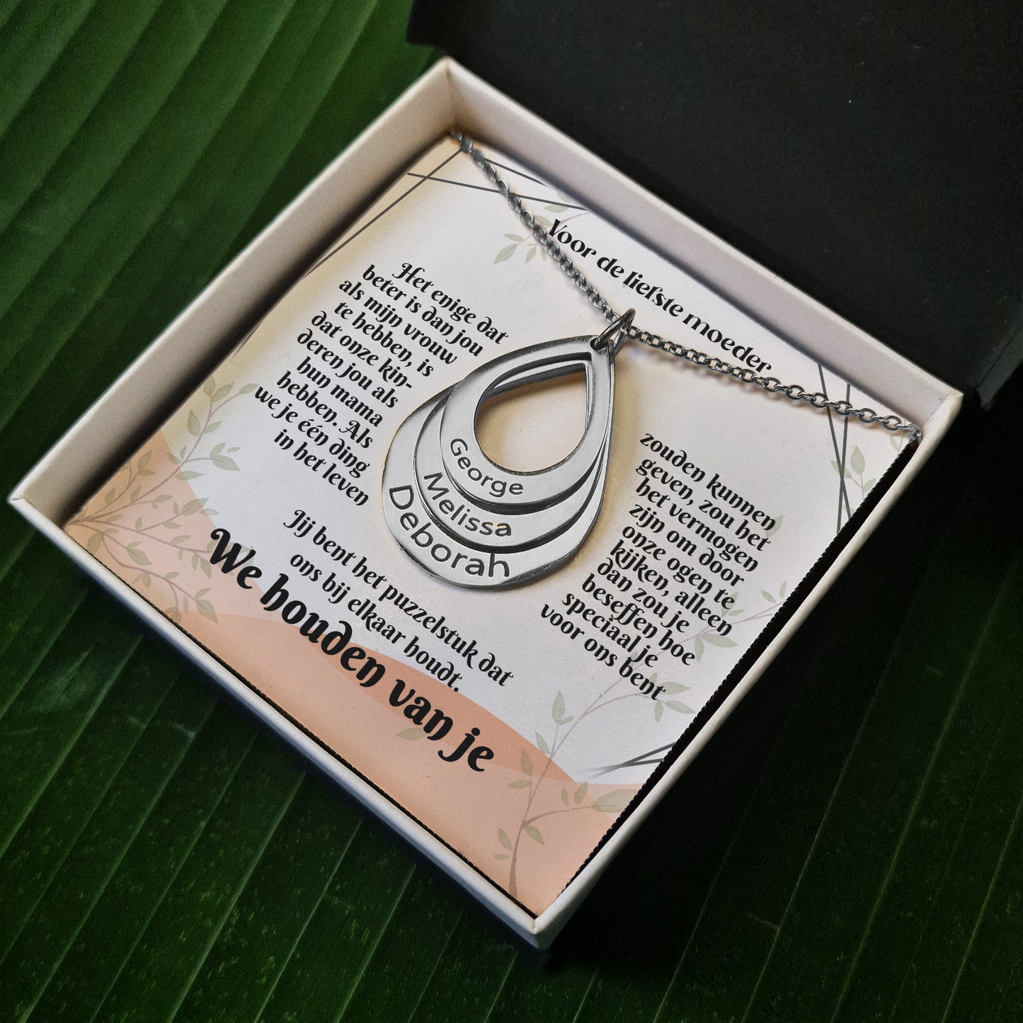 Voor De Liefste Moeder | Gepersonaliseerde Namen Ketting