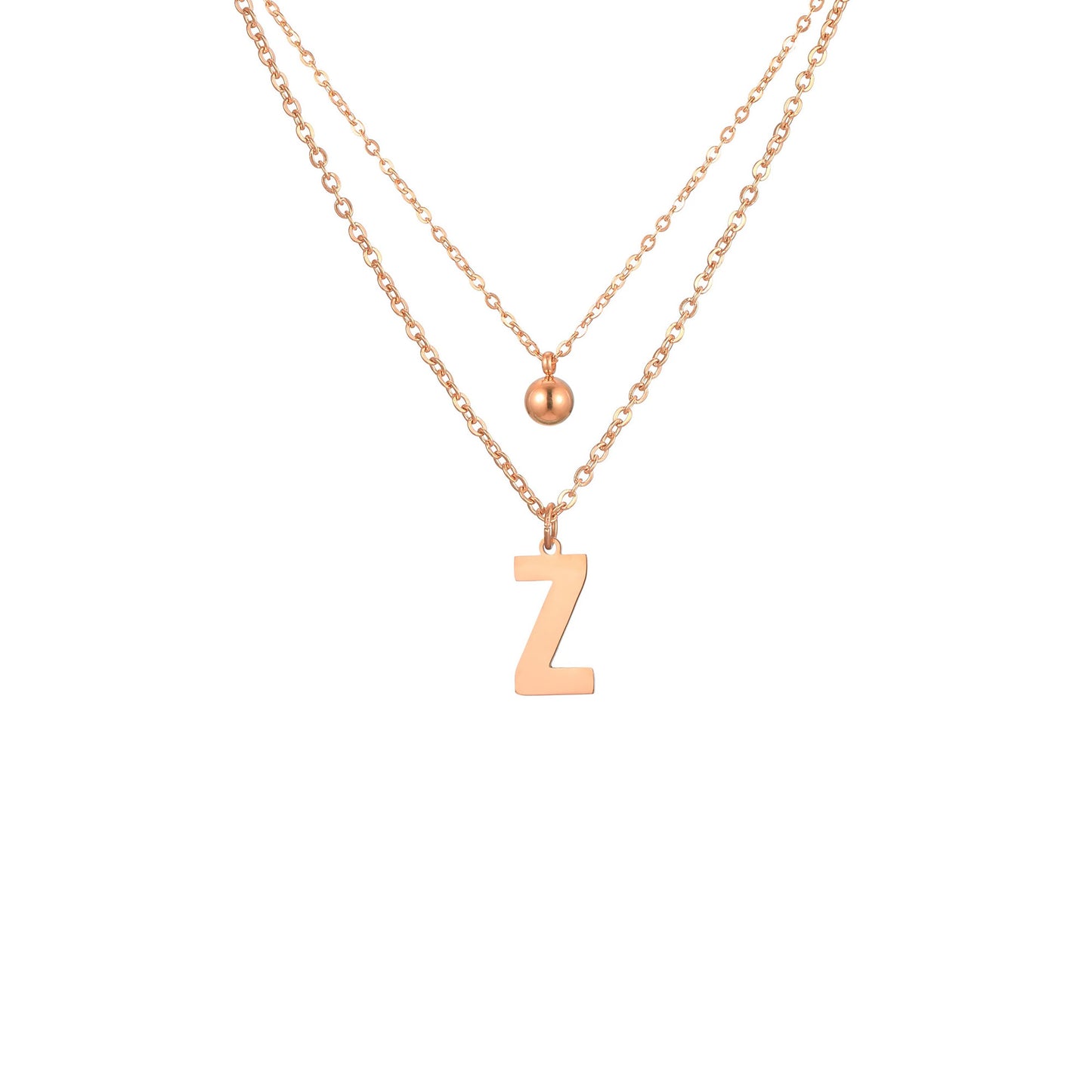 Letter Gelaagde Ketting