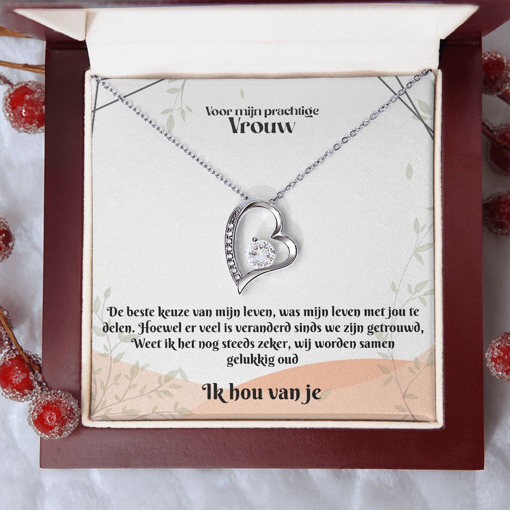 Voor mijn Vrouw | Ik Hou Van Je | Mijn Leven | Hart Ketting