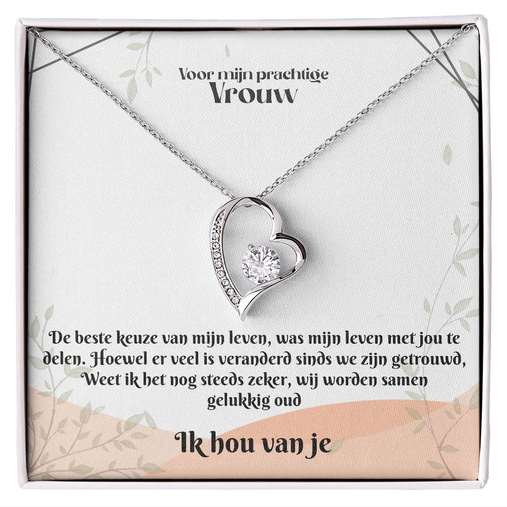 Voor mijn Vrouw | Ik Hou Van Je | Mijn Leven | Hart Ketting