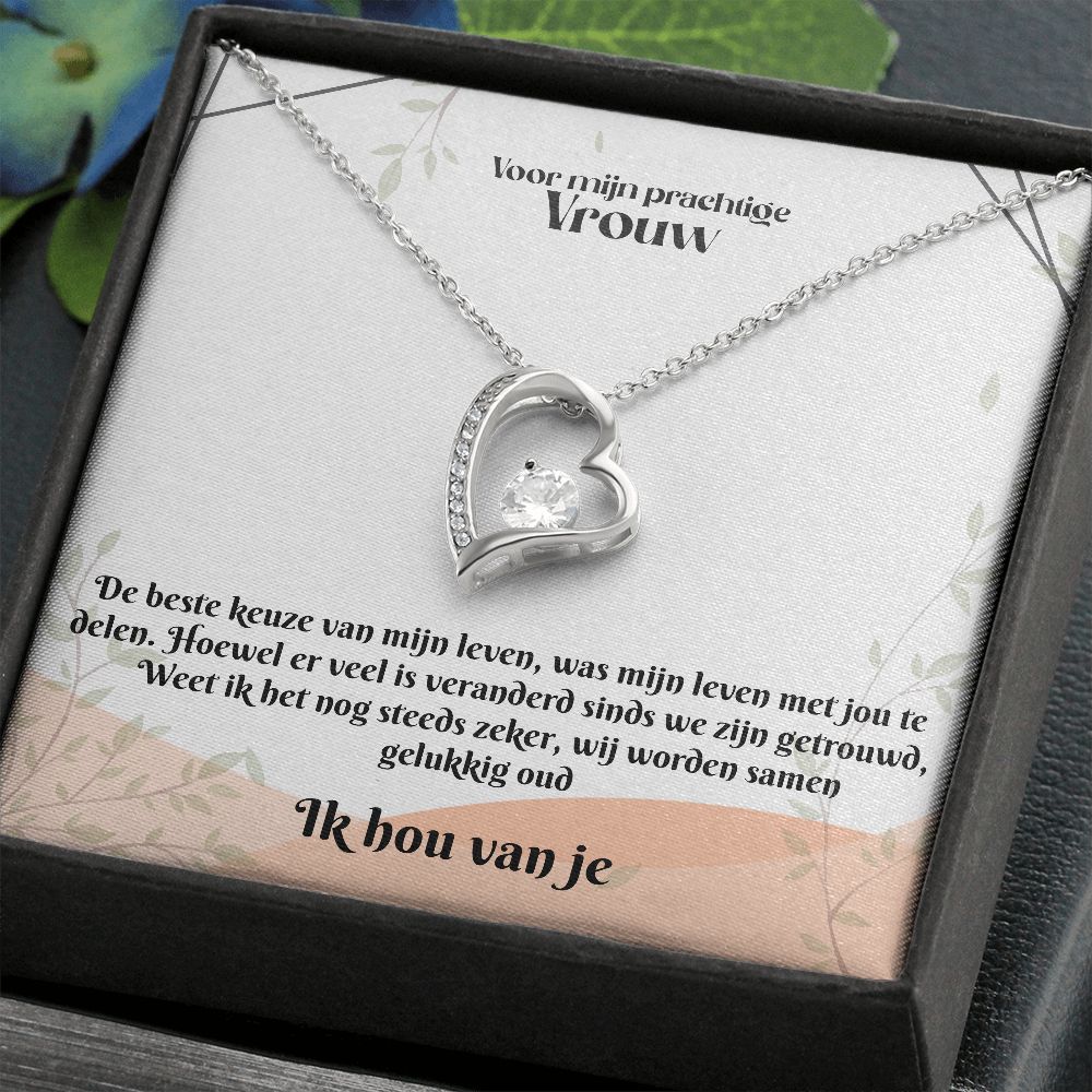 Voor mijn Vrouw | Ik Hou Van Je | Mijn Leven | Hart Ketting