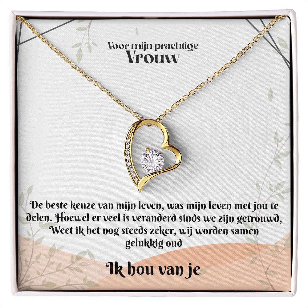 Voor mijn Vrouw | Ik Hou Van Je | Mijn Leven | Hart Ketting