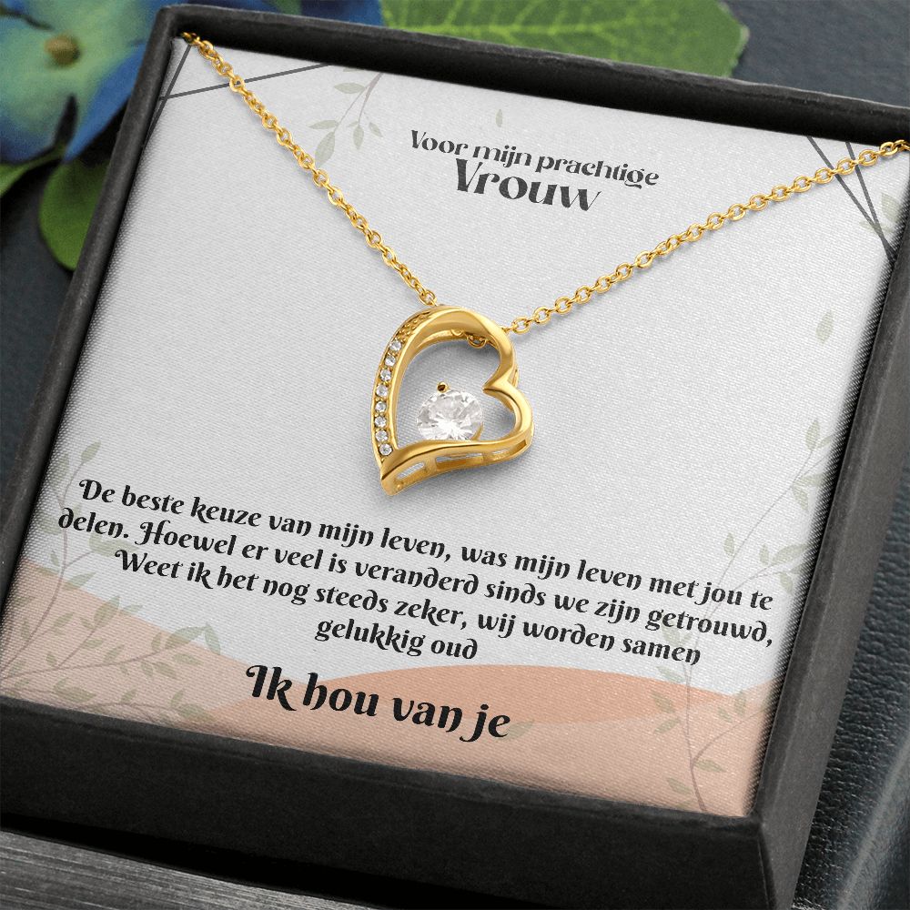 Voor mijn Vrouw | Ik Hou Van Je | Mijn Leven | Hart Ketting