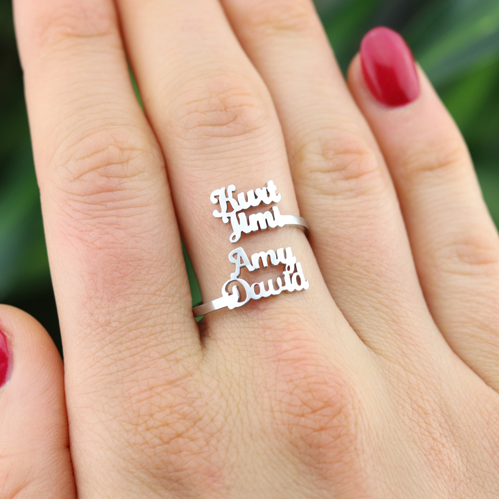 Luxe Custom 4 Namen Ring