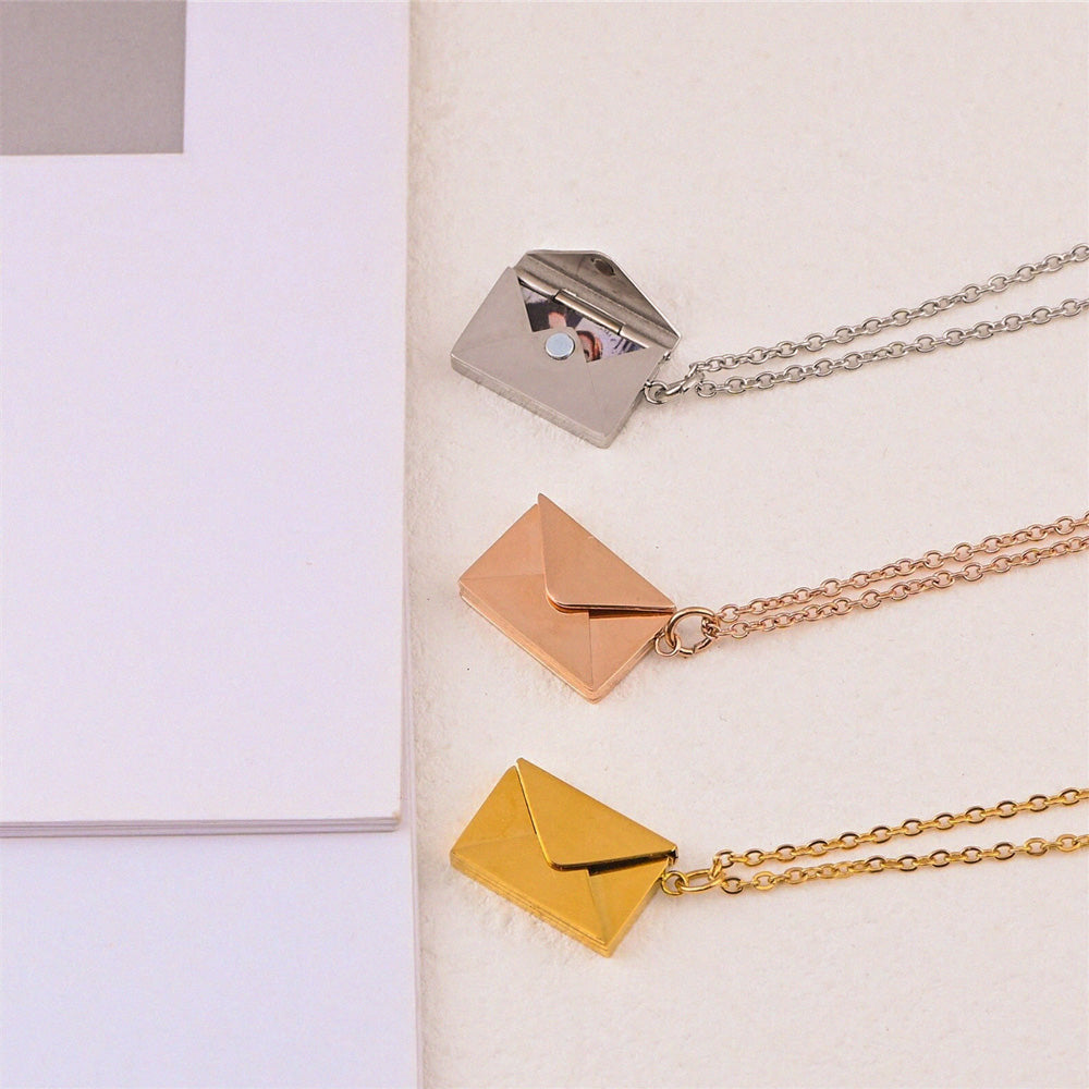 Custom Foto Envelop Ketting