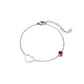 Elegant Heart Birthstone Bracelet