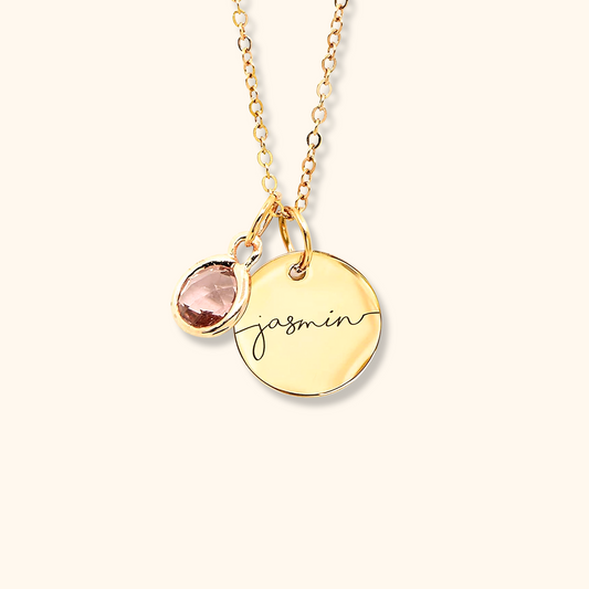 Personalized Birthstone Pendant Necklace