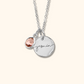 Gepersonaliseerde Geboortesteen Hanger Ketting