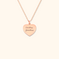 Heart Necklace with Personalized Engraving