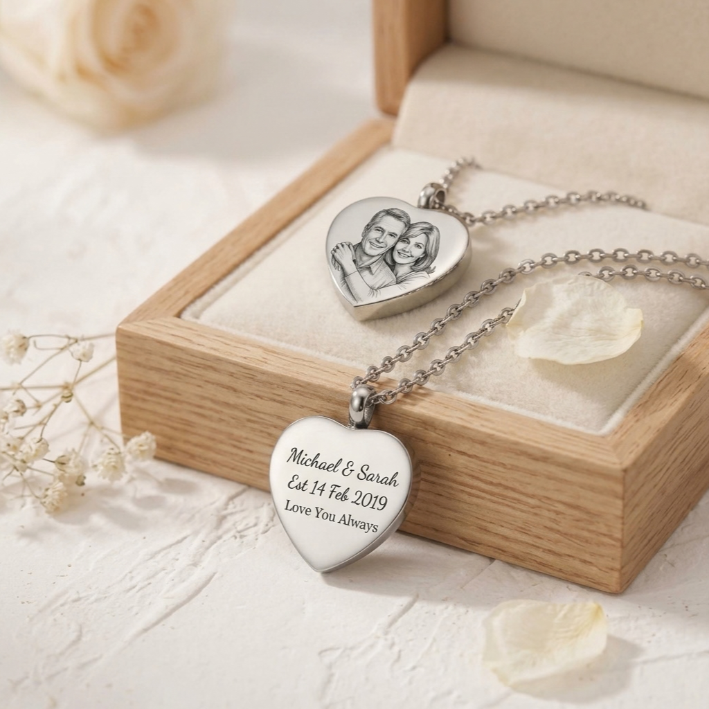 Gepersonaliseerde Herinnerings Urn Ketting