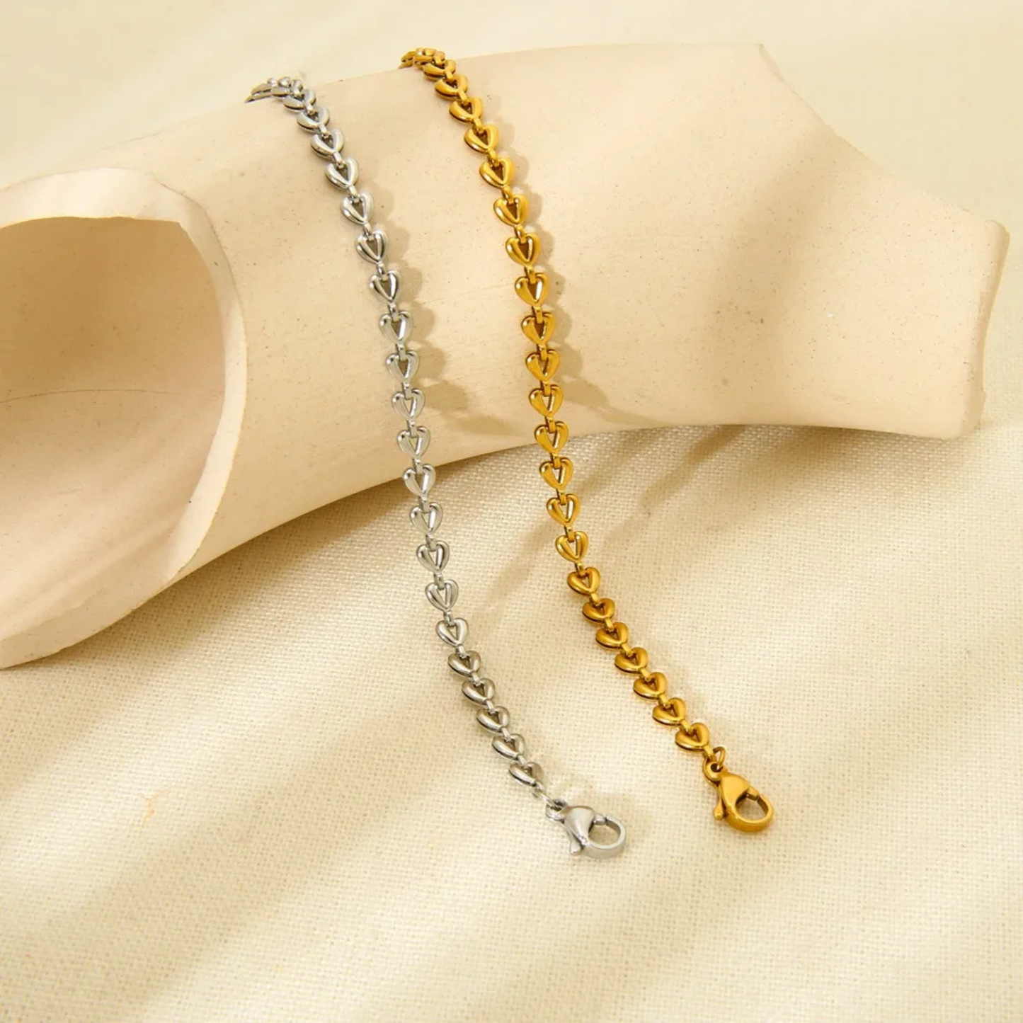 Voor Altijd Verbonden Hartjes Armband