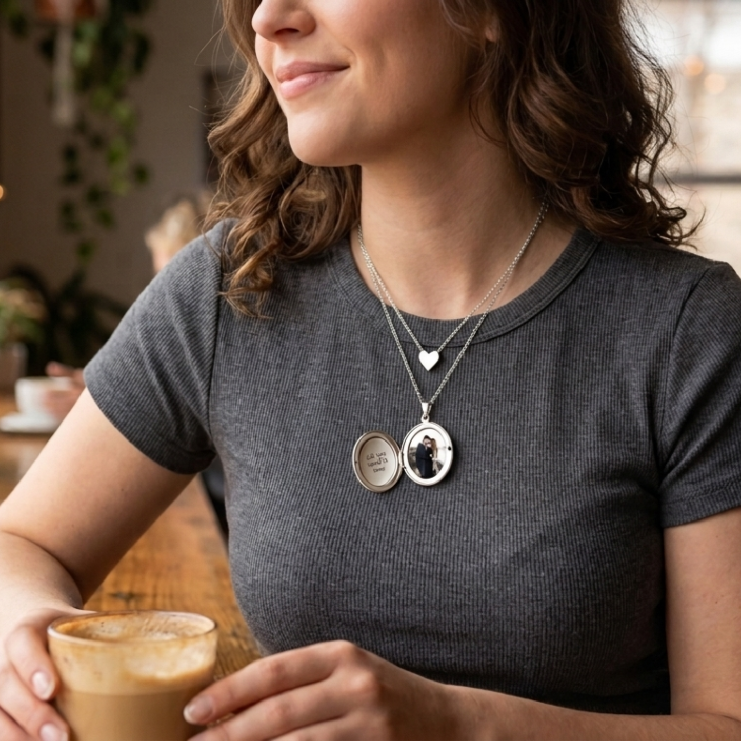Gepersonaliseerde Gegraveerde Ovale Foto Ketting