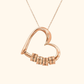 Gepersonaliseerde Hart Gegraveerde Kralen Ketting