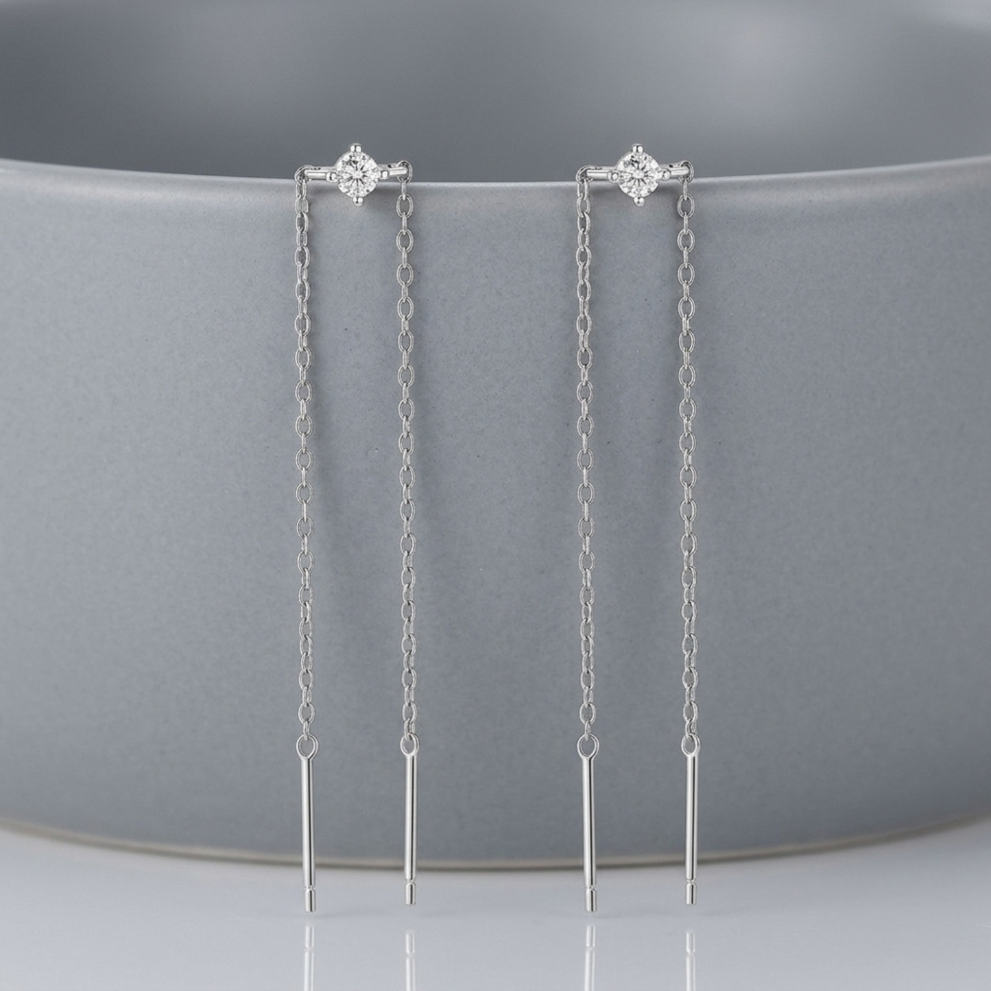 Elegante Threader Schakel Oorbellen