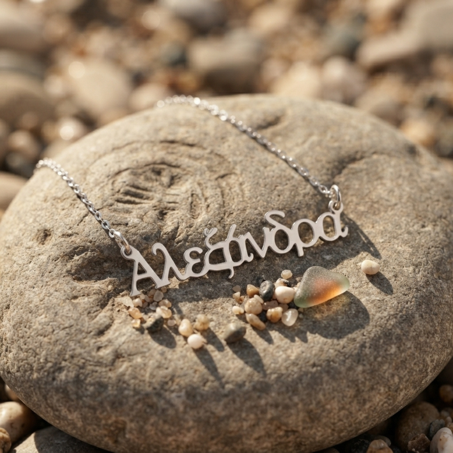 Gepersonaliseerde Griekse Naam Ketting