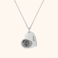 Gepersonaliseerde Hart Vingerafdruk Ketting
