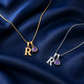 Initiaal Geboortesteen Bedel Ketting
