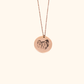 Necklace with Personalized Round Pendant