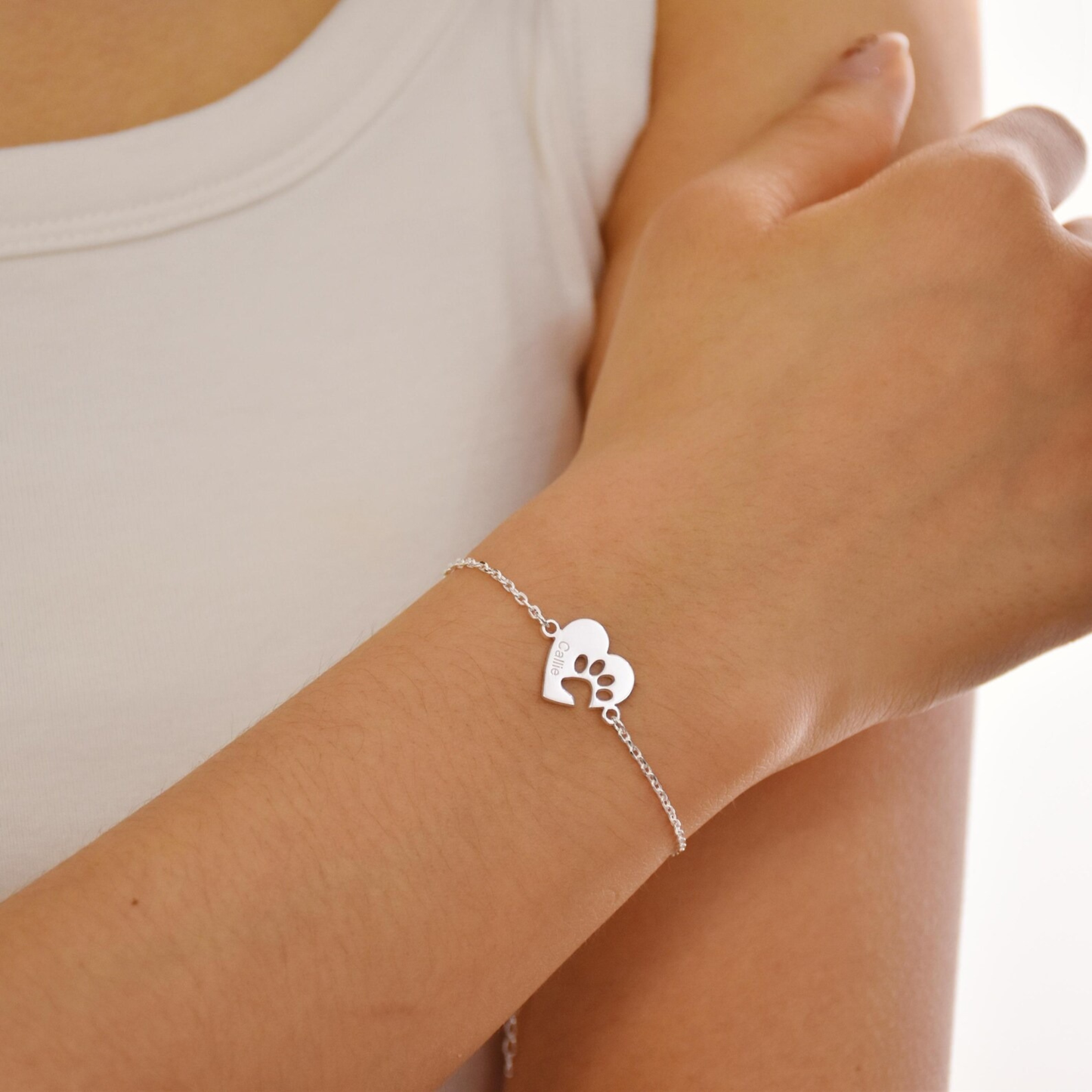 Gepersonaliseerde Pootafdruk Naam Armband