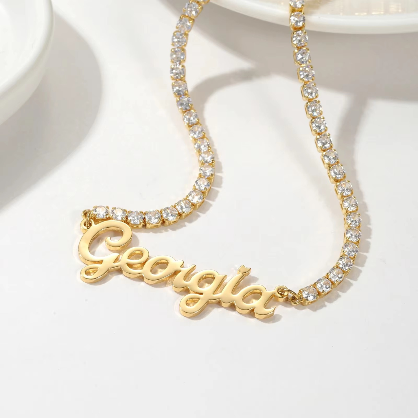 Gepersonaliseerde Handtekening Naam Ketting