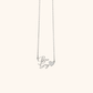 Gepersonaliseerde Twee Namen Hart Ketting