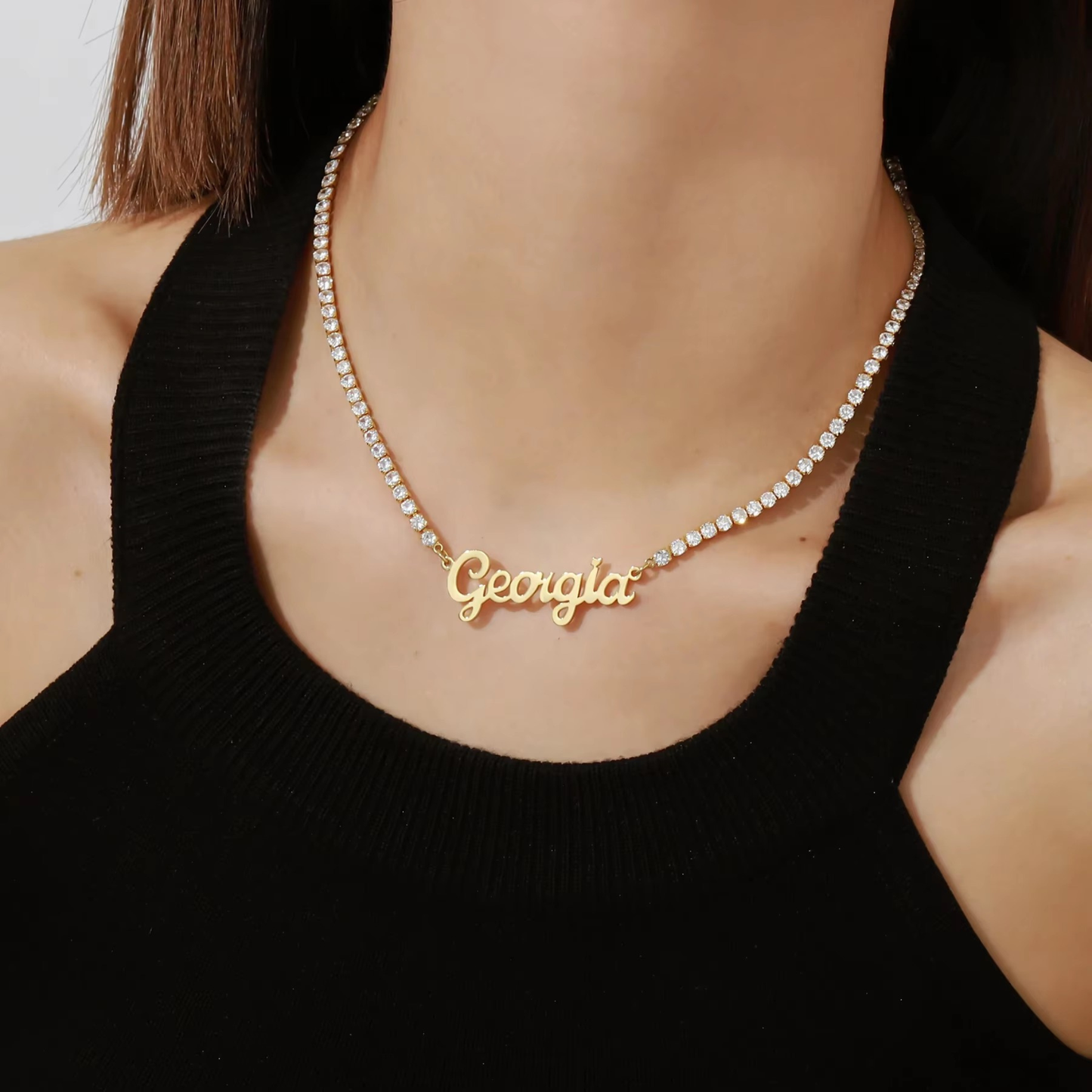 Gepersonaliseerde Handtekening Naam Ketting