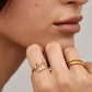 Gepersonaliseerde Geboortesteen Naam Ring