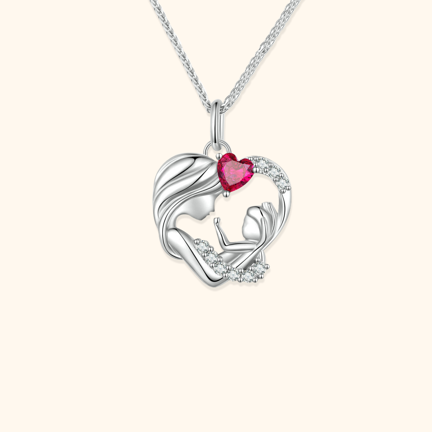 Mother's Hug Heart Necklace