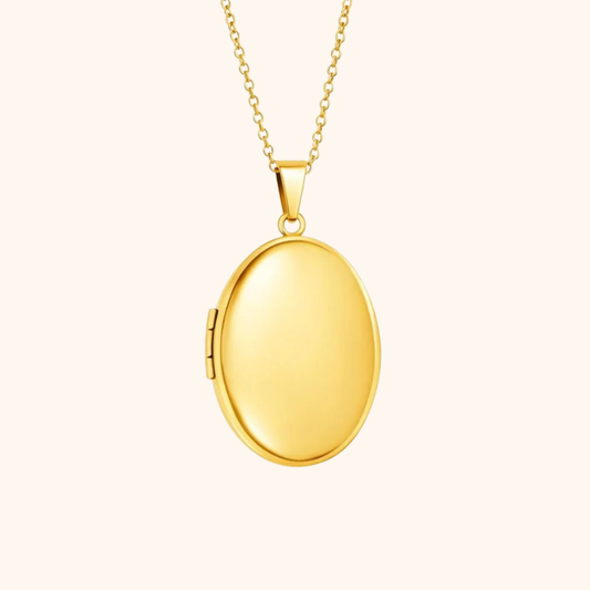 Gepersonaliseerde Gegraveerde Ovale Foto Ketting