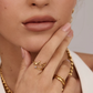 Gepersonaliseerde Geboortesteen Naam Ring