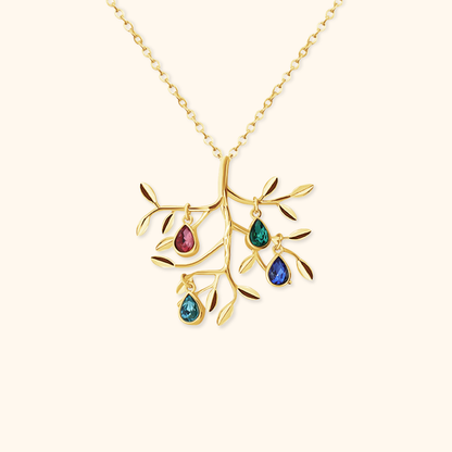 Family Tree Birthstone Necklace