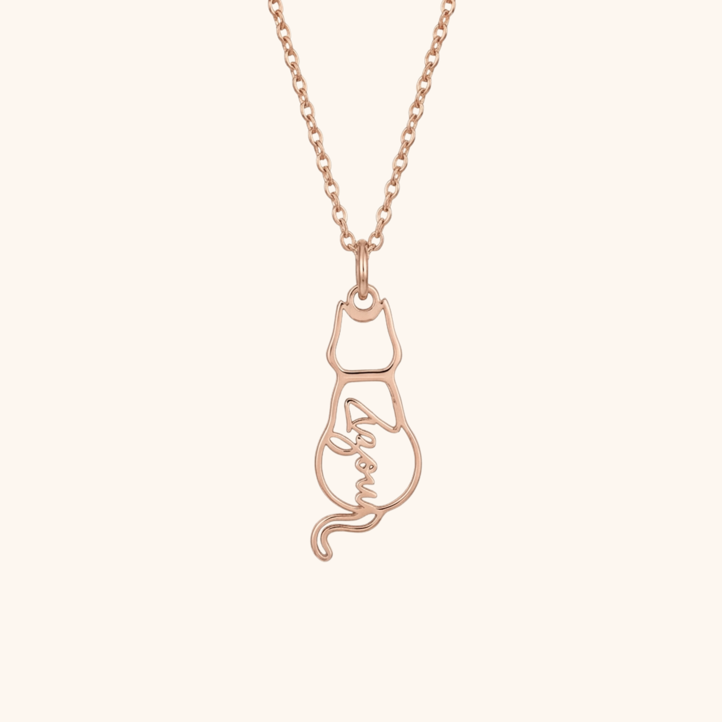 Aangepaste Kat Herinnerings Ketting