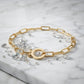 Elegante Paperclip Schakel Armband