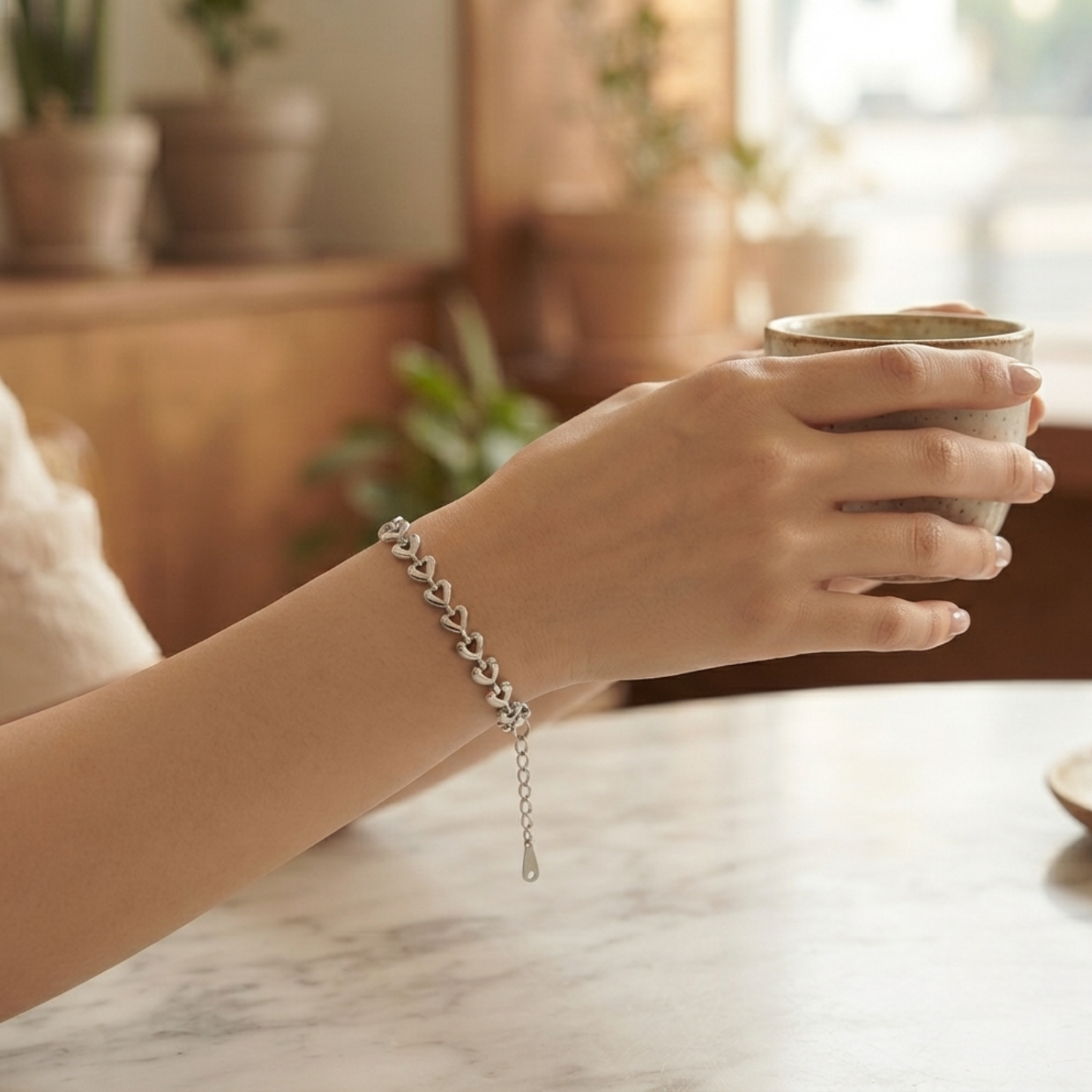 Voor Altijd Verbonden Hartjes Armband