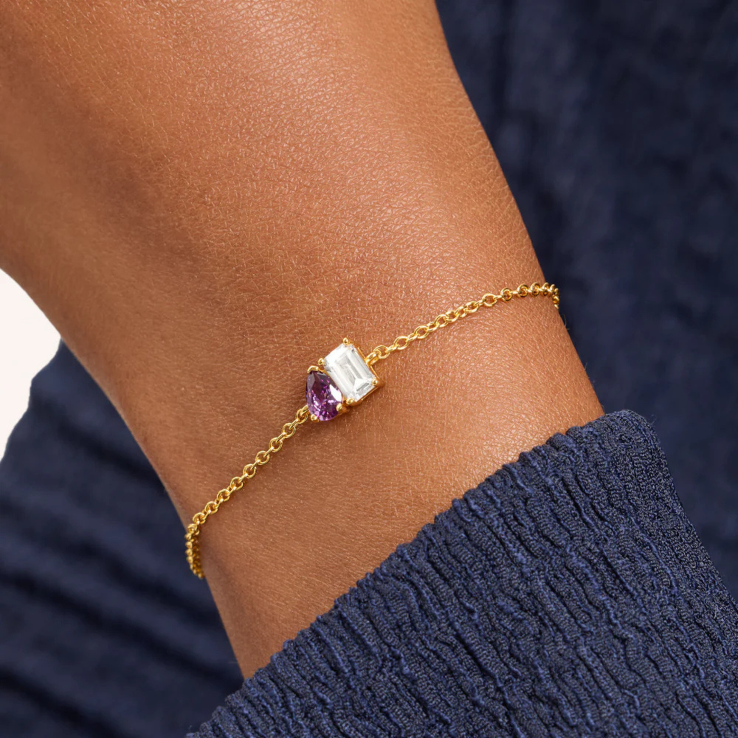 Voor Altijd Verbonden Geboortesteen Armband