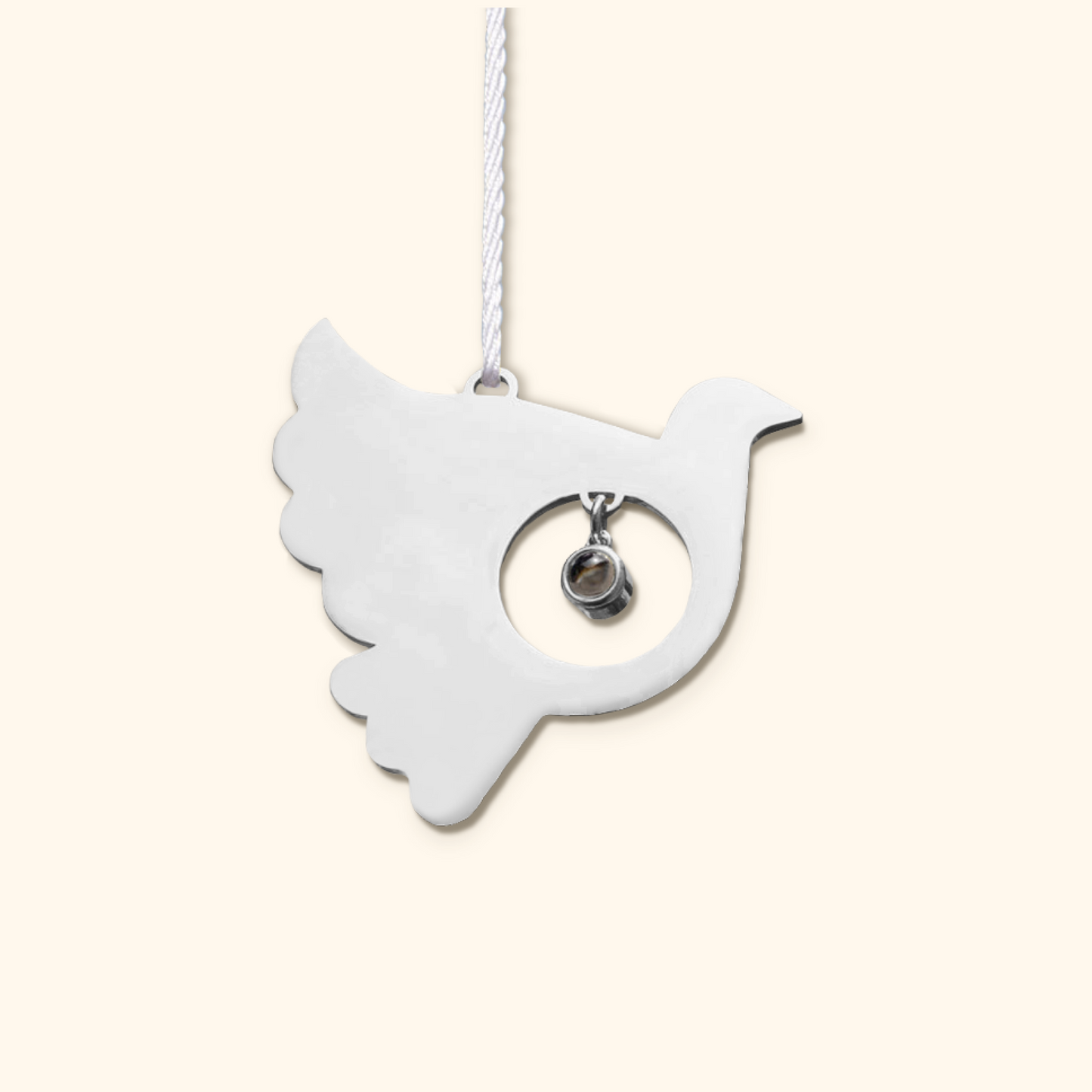 Gepersonaliseerde Foto Projectie Vogel Kersthanger