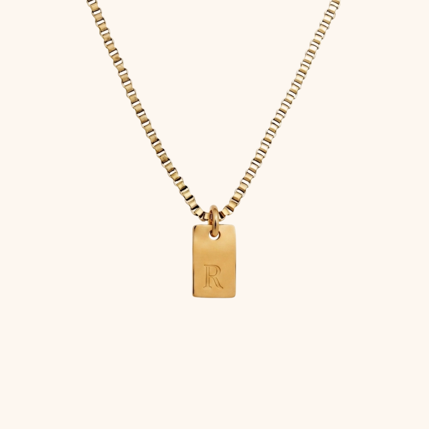 Gepersonaliseerde Initiaal Tag Ketting