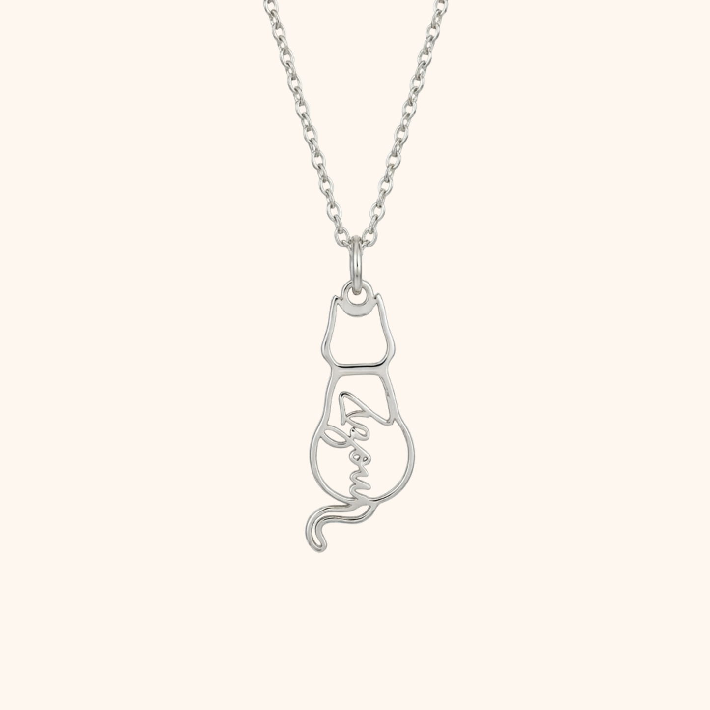 Aangepaste Kat Herinnerings Ketting