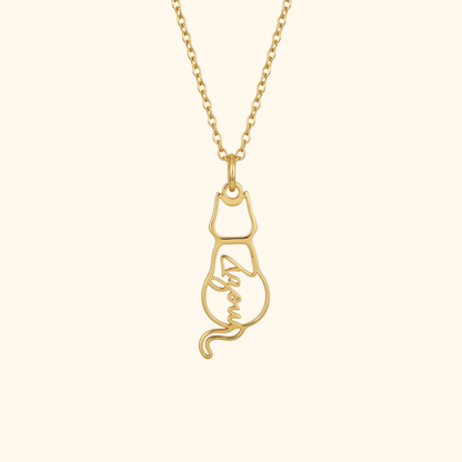 Aangepaste Kat Herinnerings Ketting