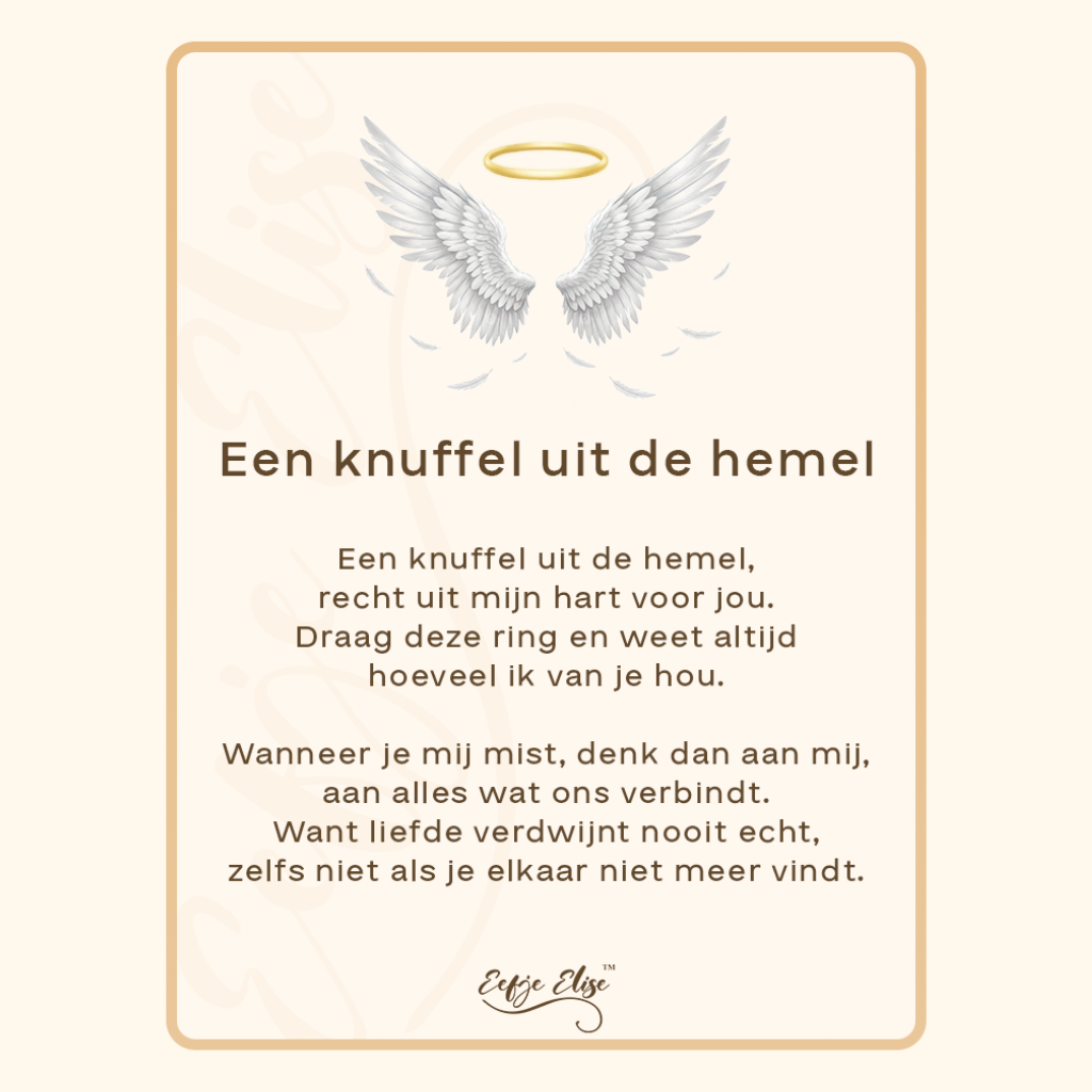 “Knuffel uit de Hemel” Ring