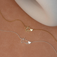 Gepersonaliseerde Twee Namen Hart Ketting