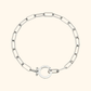Elegante Paperclip Schakel Armband