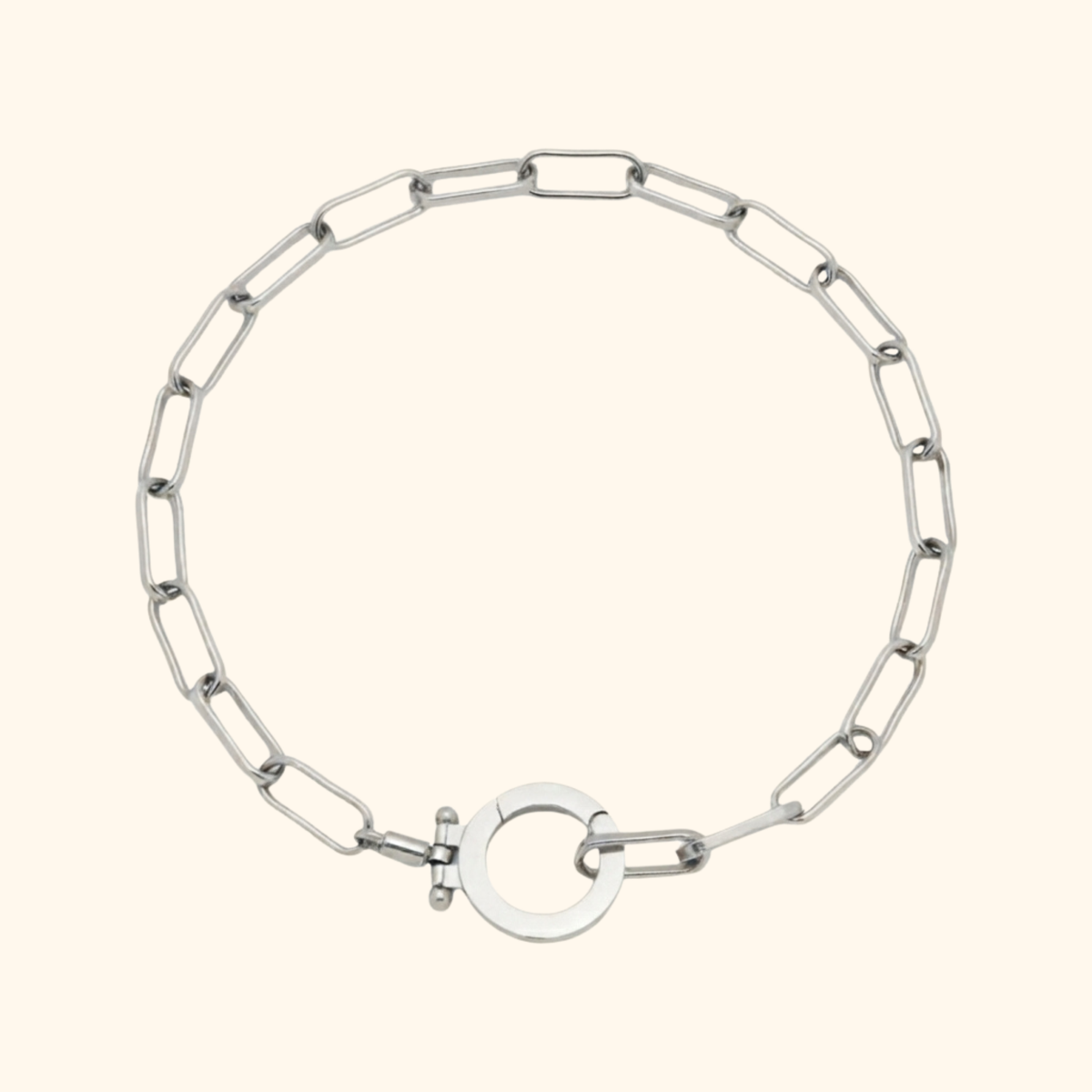 Elegante Paperclip Schakel Armband