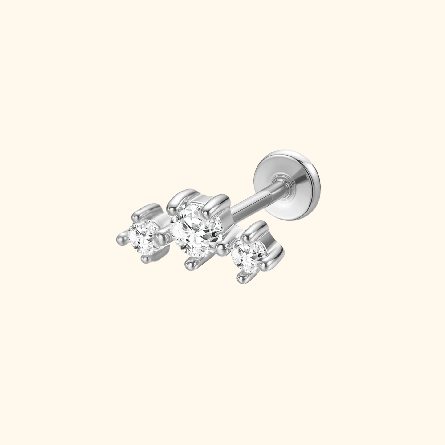 Minimalistische Trinity Spark Stud