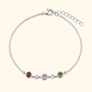 Gepersonaliseerde Multi Geboortesteen Armband